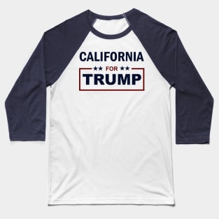 California for Trump Baseball T-Shirt